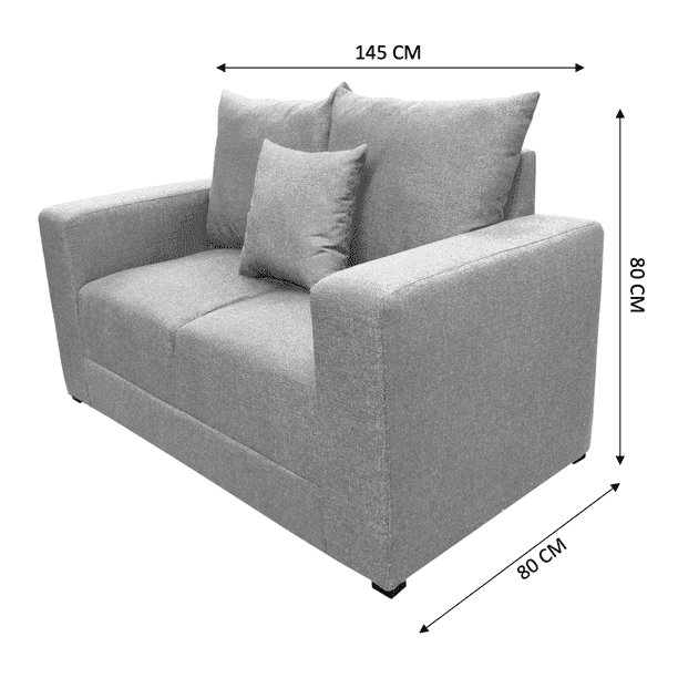 Sala Modular 3-2-1 Milán Color Gris Plata 6